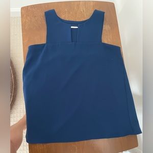 Amanda Uprichard Blue blouse with fun back